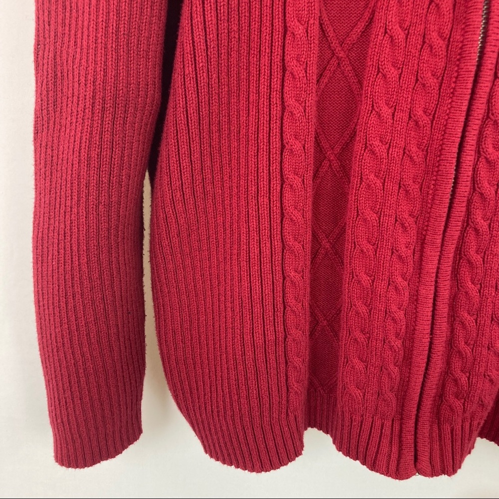 (SOLD) Zip-Up Cotton Sweater Hoodie XL - Picture 7 of 10